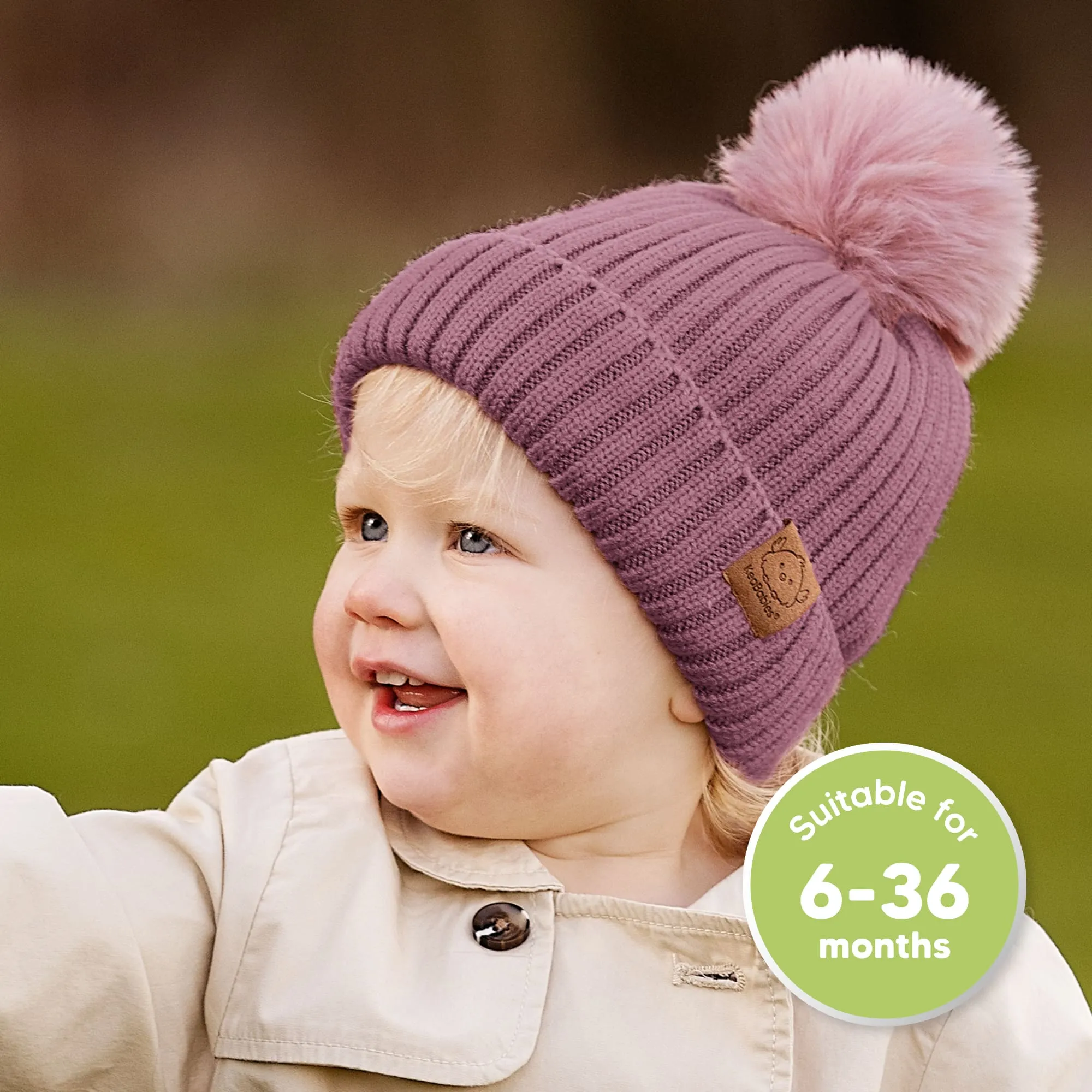 2-Pack Pom Knitted Beanie (Regalia)