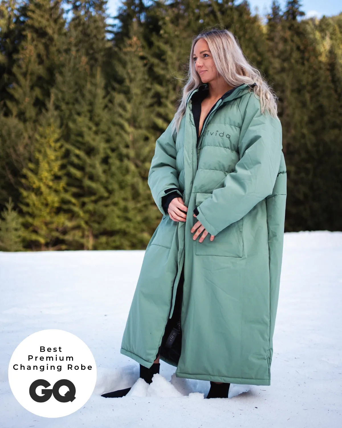 All Weather Puffer Changing Robe - Aventurine Green