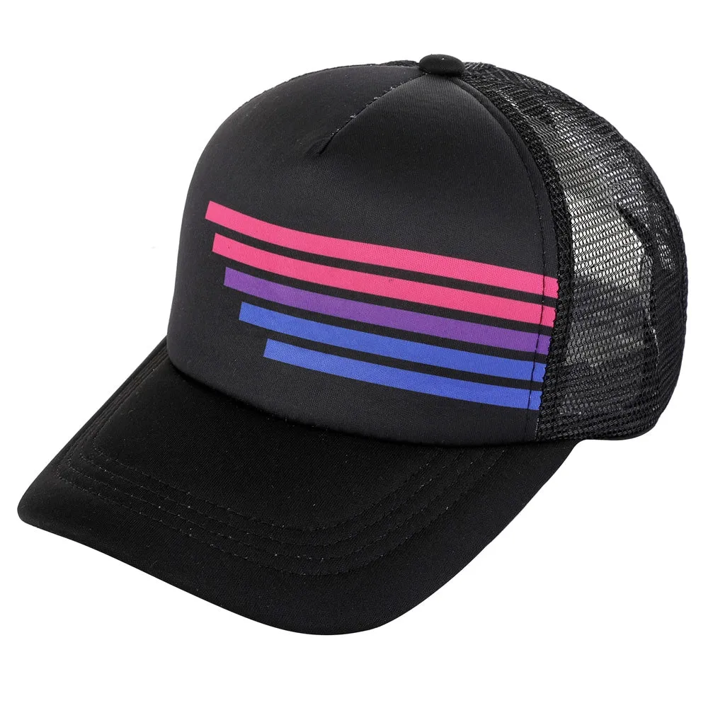 Bisexual Black Vintage Style Trucker Cap