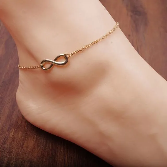 Cute Letter Infinity Love Anklet