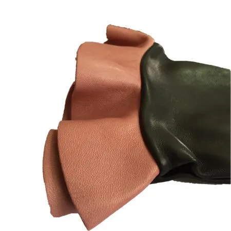 Danielle - Women's Silk Lined Leather Gloves with Ruffle