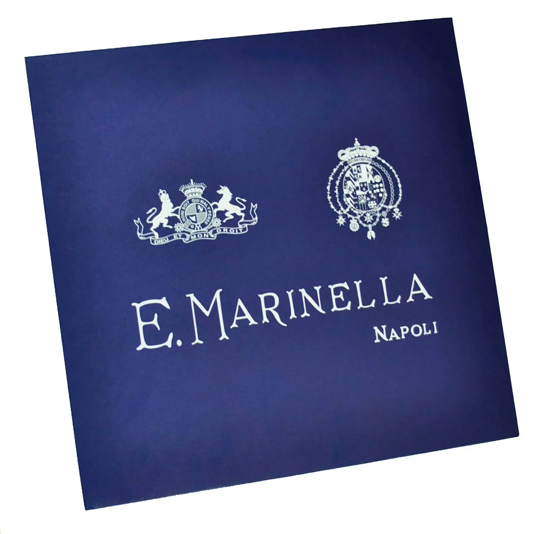 E. Marinella Scarf Brown Il Chiostro - Twill Silk Square Foulard SALE