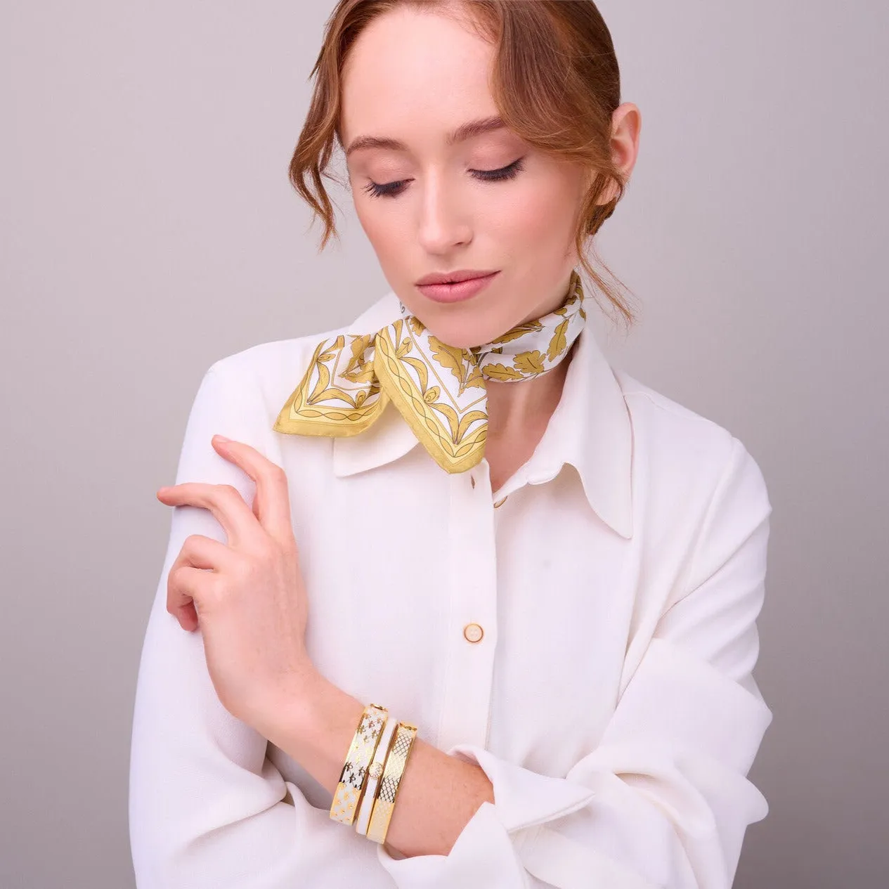 English Oak Silk Mini Scarf