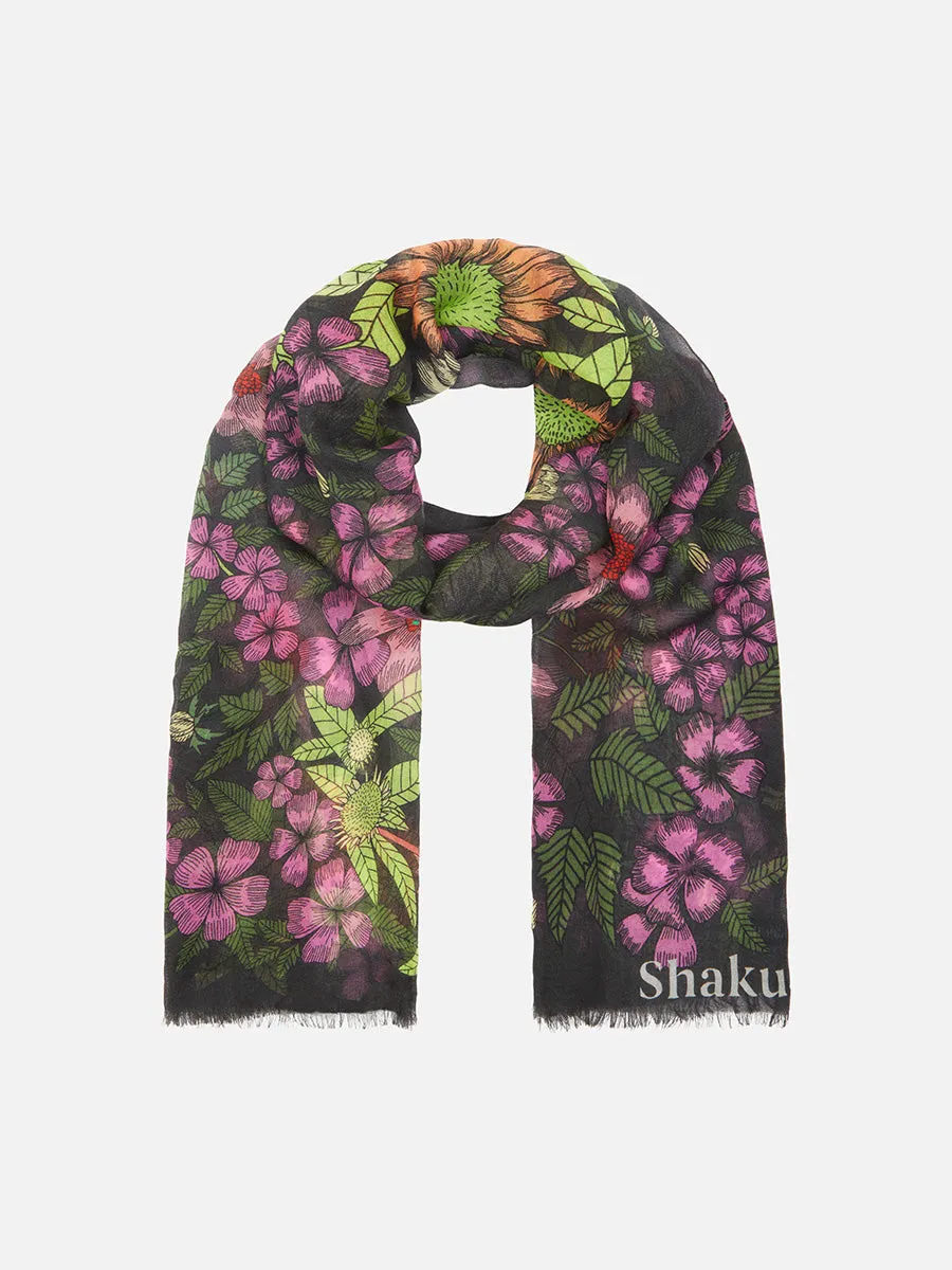 Floral Madness Scarf Midnight