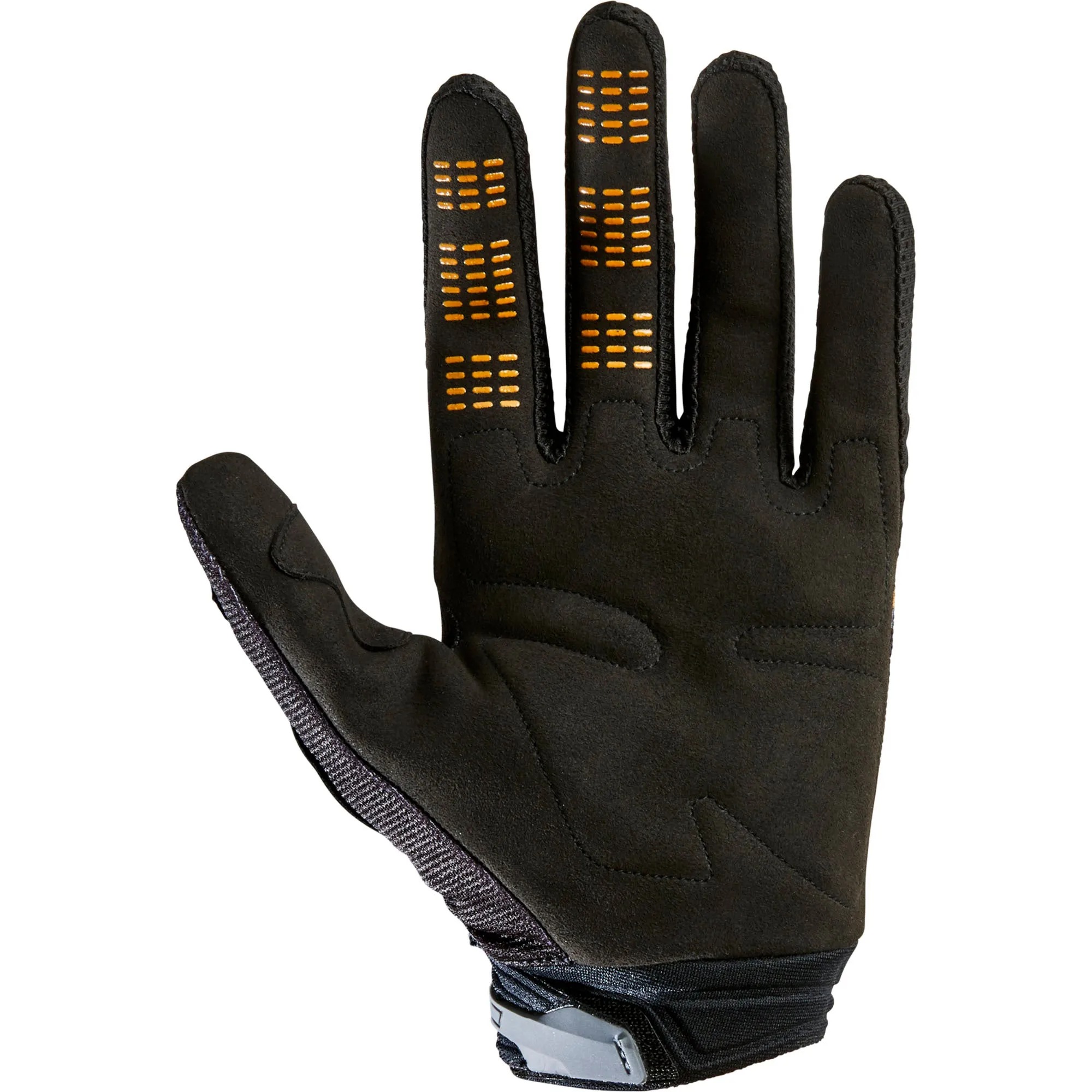 Fox Racing  Boys 180 Skew Gloves Secure Fit Silicone Grip Off-Road Black Gold