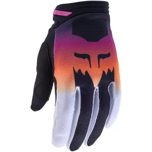 Fox Racing  Girls 180 Flora Gloves Clarino Touch Screen Off-Road Black Pink