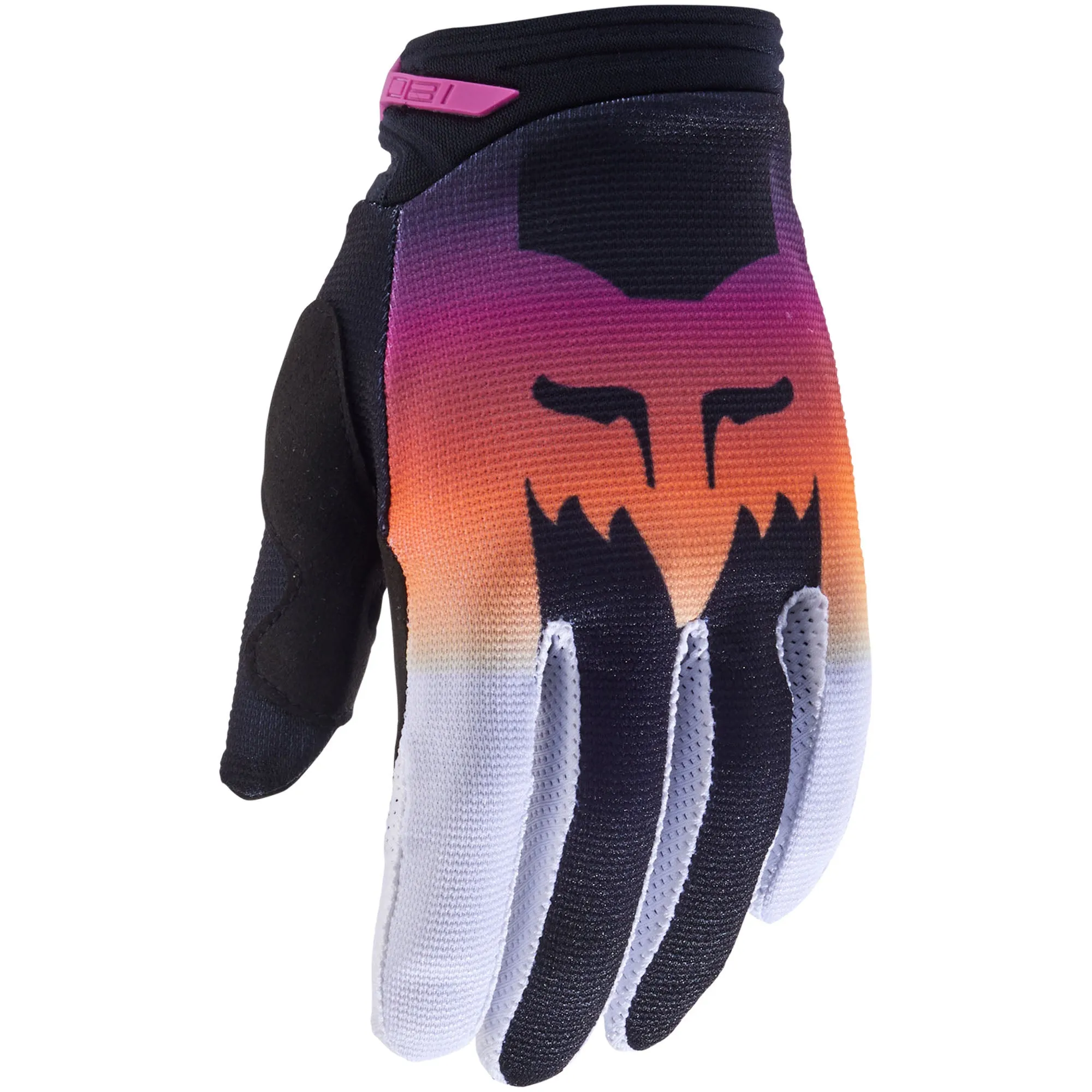 Fox Racing  Girls 180 Flora Gloves Clarino Touch Screen Off-Road Black Pink