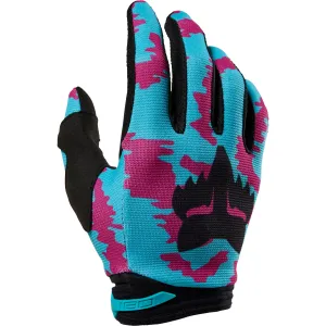 Fox Racing  Mens 180 Nuklr Gloves Secure Fit Silicone Lever Grip Off-Road Teal