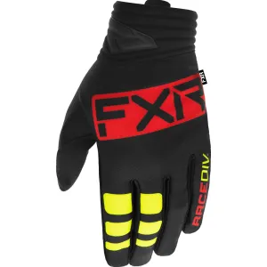 FXR Prime MX Offroad Gloves Black/Nuke Red