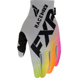 FXR Pro Fit Lite MX Offroad Gloves Grey/Sherbert