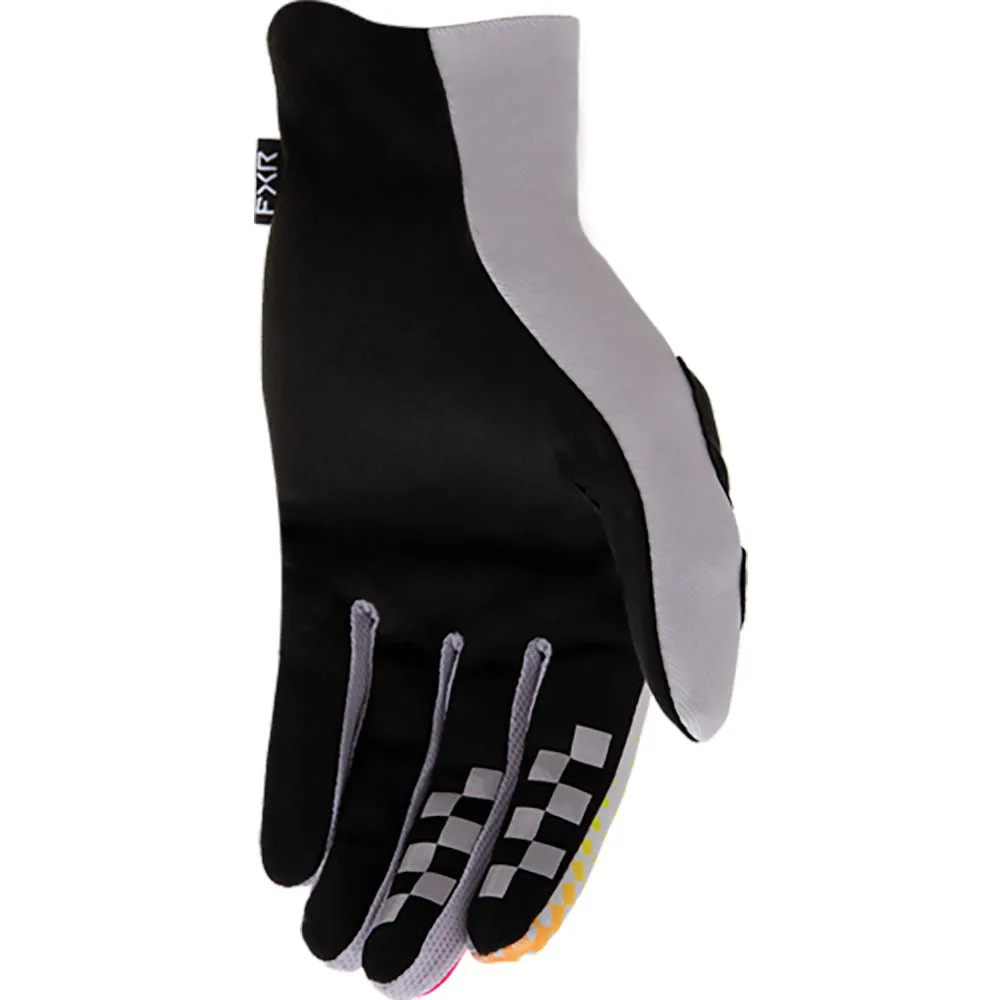 FXR Pro Fit Lite MX Offroad Gloves Grey/Sherbert