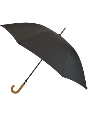 Gents Classic Wood Handle Umbrella - Black