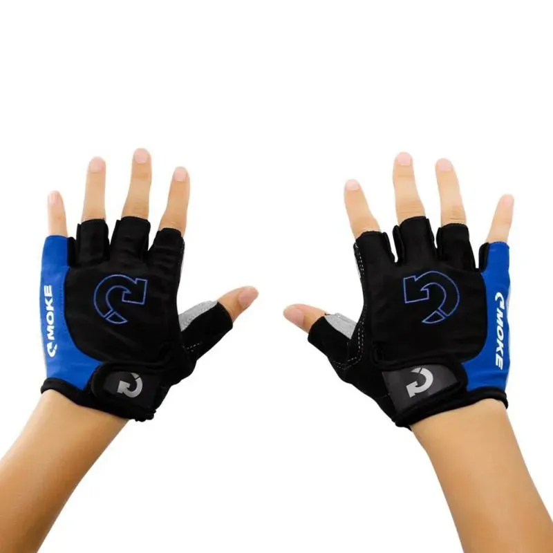 Half Finger Cycling Gloves Anti-Slip Anti-sweat Gym Fitness Fishing Gloves Summer UV Protection Anti Shock MTB Road Bike Gloves