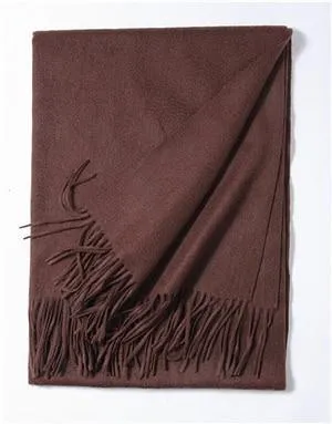 Hot Sale All-Match Men Women Solid Color Luxurious Elegant Cashmere Scarves With Tassel