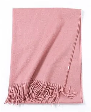 Hot Sale All-Match Men Women Solid Color Luxurious Elegant Cashmere Scarves With Tassel