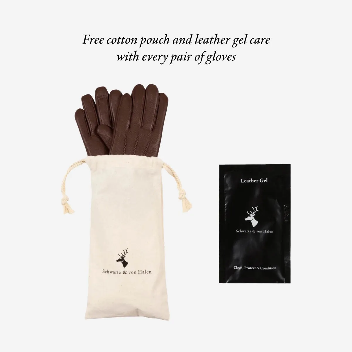 Jake (black) - sheepskin gloves with warm fleece lining & touchscreen feature