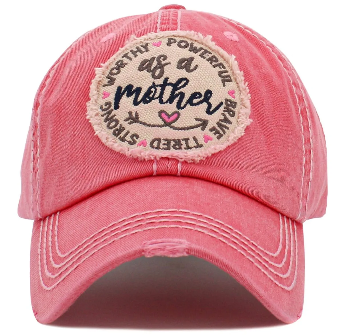 KBV1487 'As a Mother' Washed Vintage Ballcap