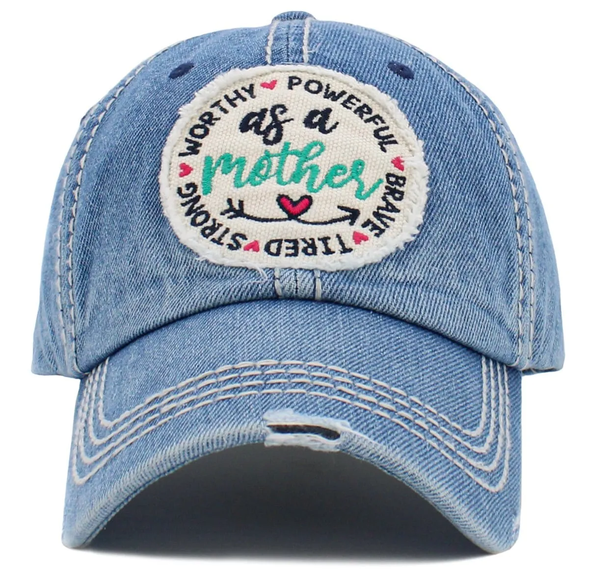 KBV1487 'As a Mother' Washed Vintage Ballcap