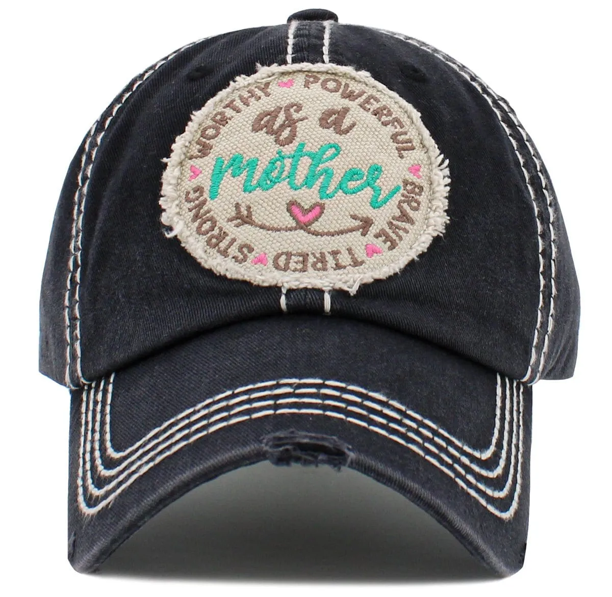 KBV1487 'As a Mother' Washed Vintage Ballcap