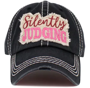 KBV1534 Silently Judging Washed Vintage Cap