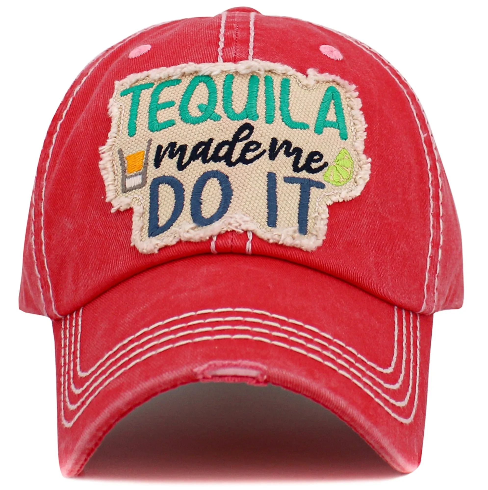 KBV1576 Tequila Made Me Washed Vintage Ballcap