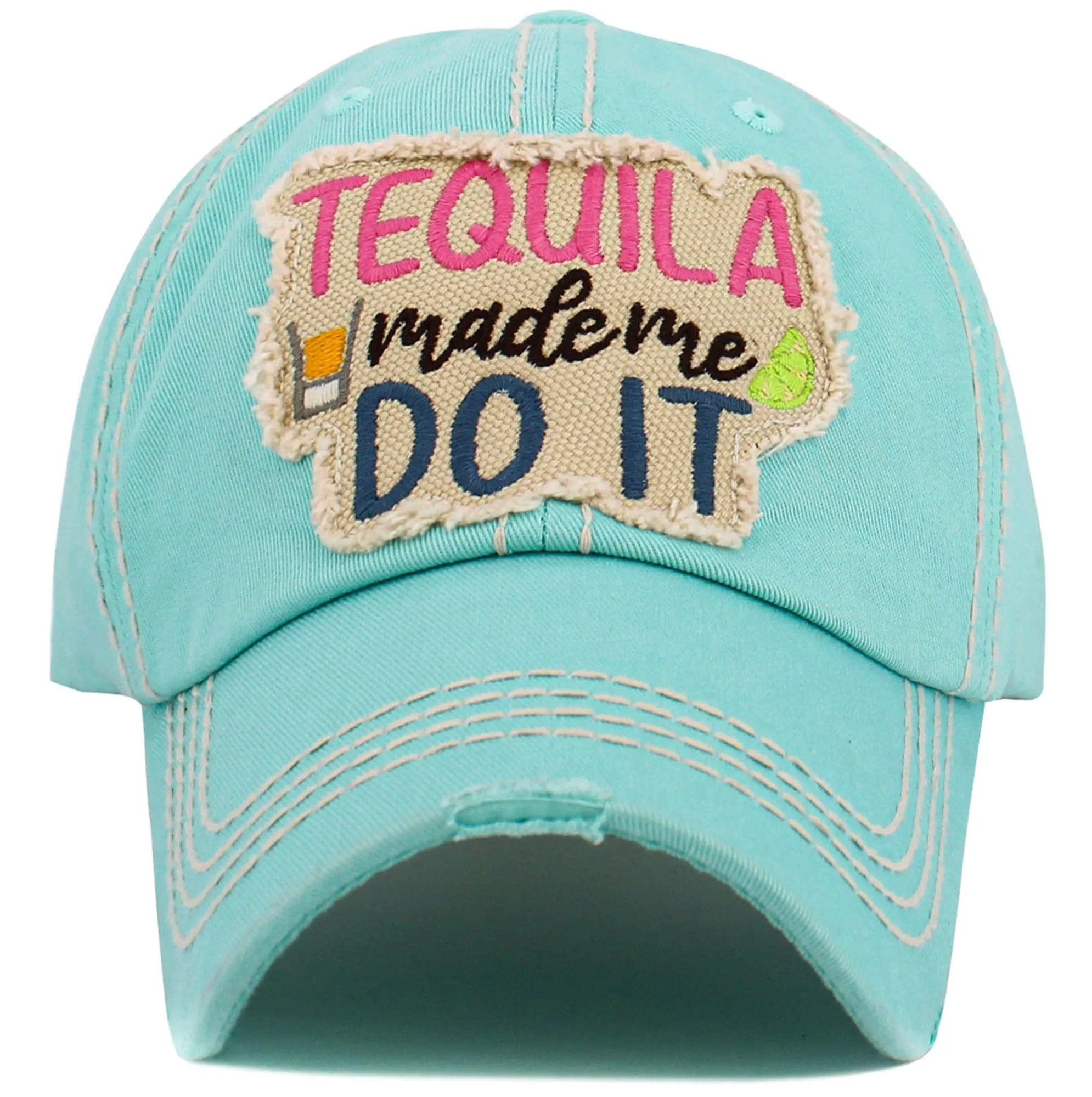 KBV1576 Tequila Made Me Washed Vintage Ballcap