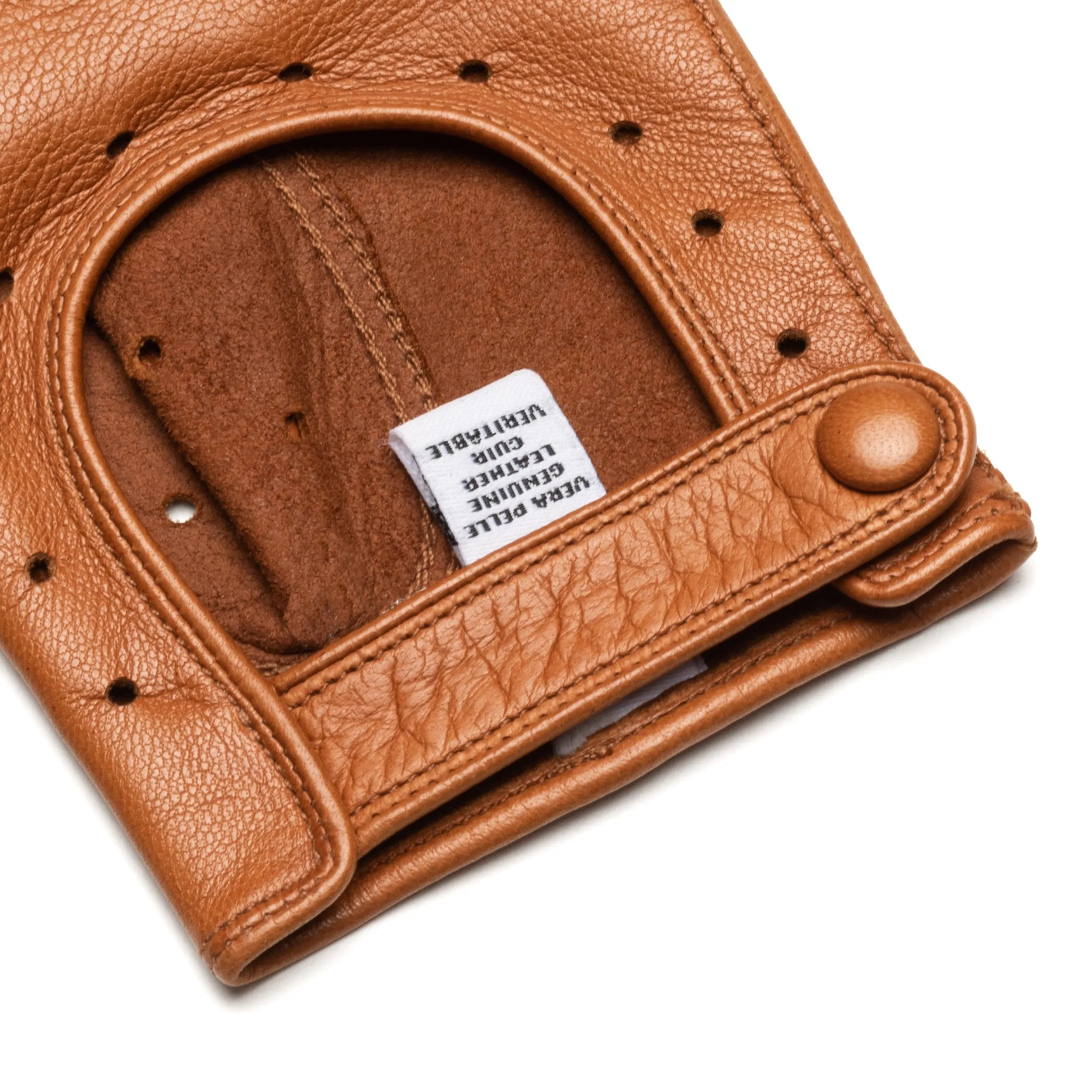 La Spezia Camel Leather Gloves