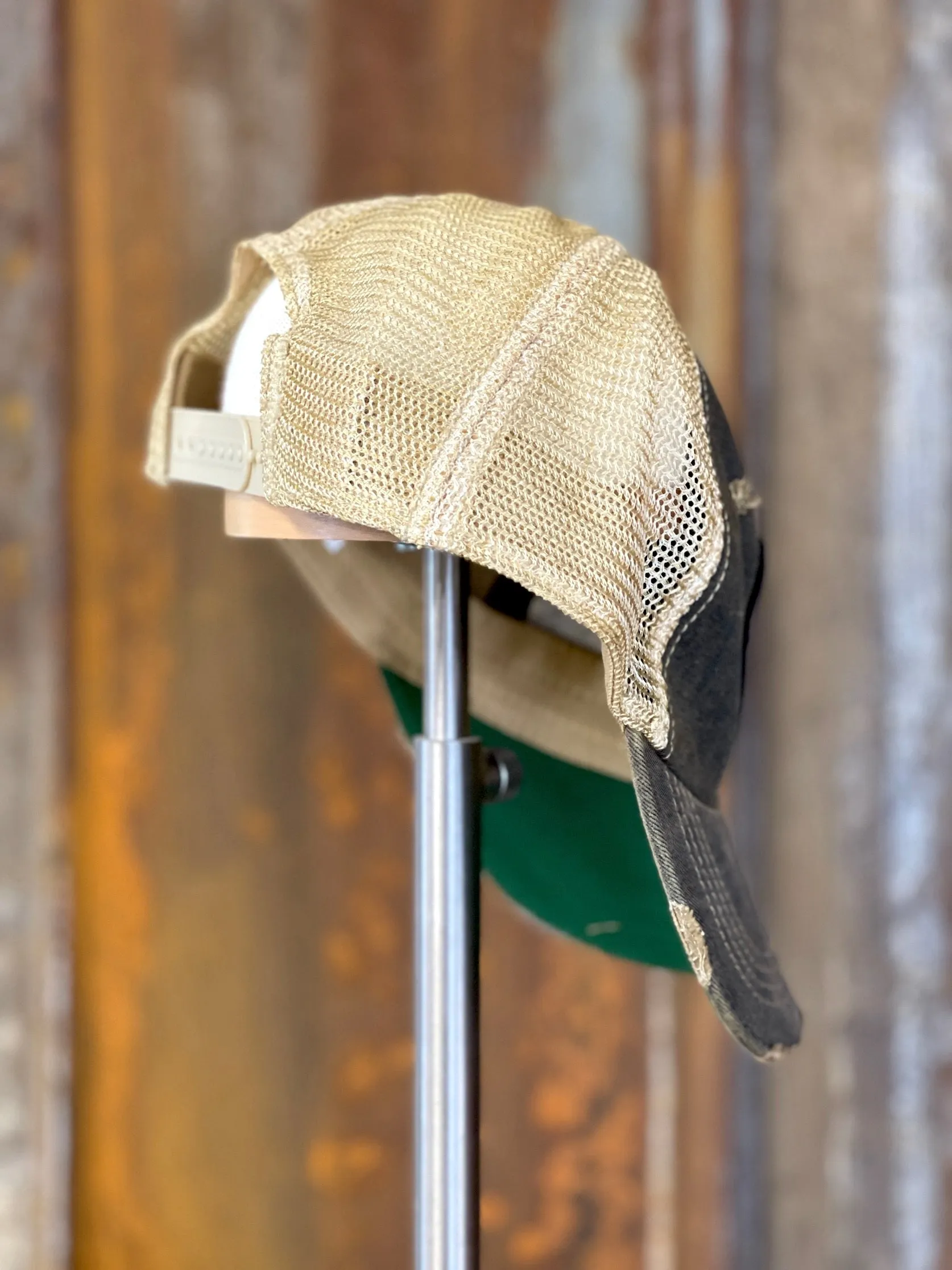 Leinenkugel Round Logo Hat- Distressed Black