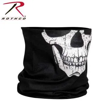 Multi-Use Neck Gaiter and Face Covering Tactical Wrap - Skull Print