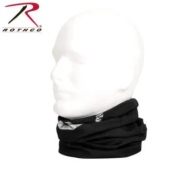 Multi-Use Neck Gaiter and Face Covering Tactical Wrap - Skull Print