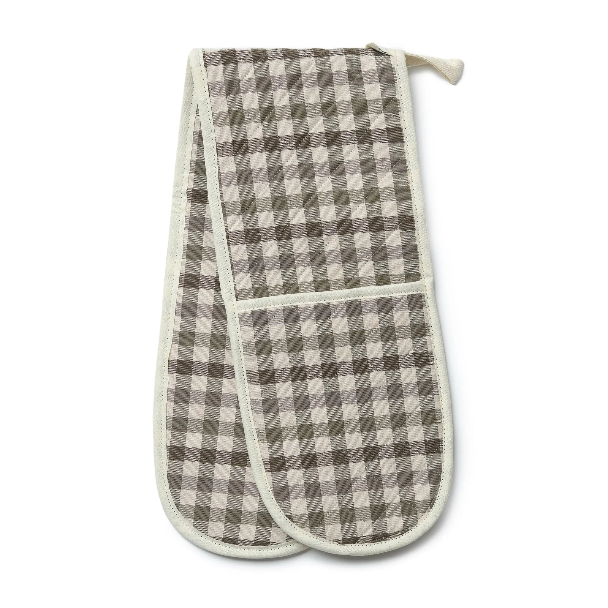 NEW Dresser Check Sage Double Oven Glove