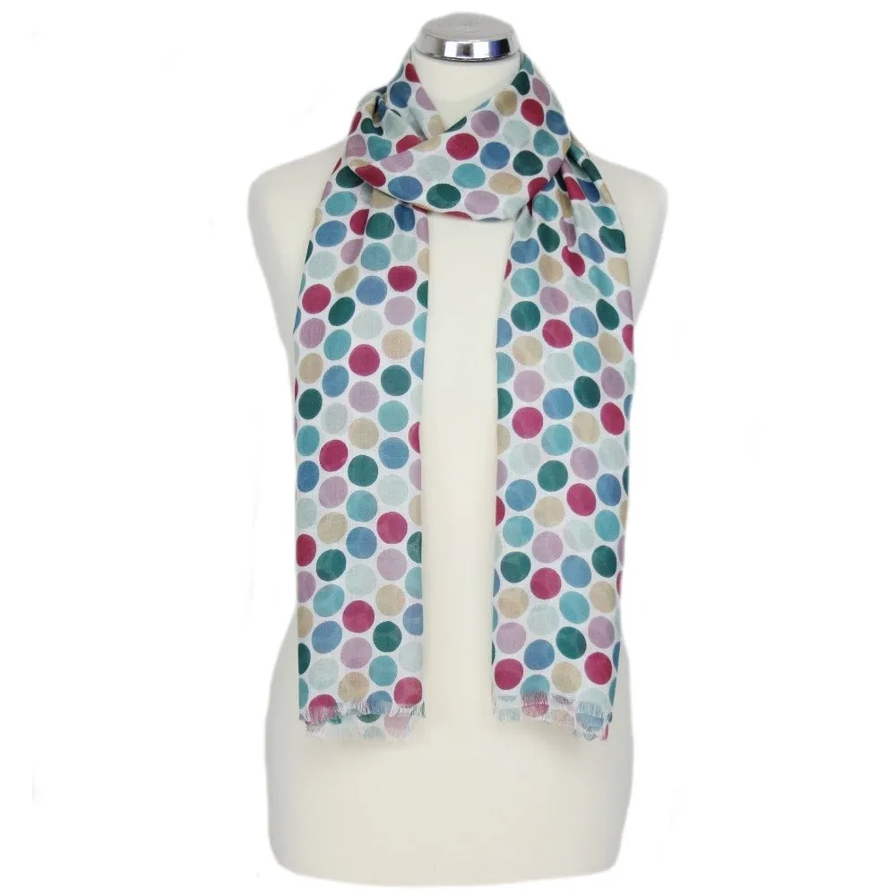 Peony Jenny Spot Mint/Rose Scarf