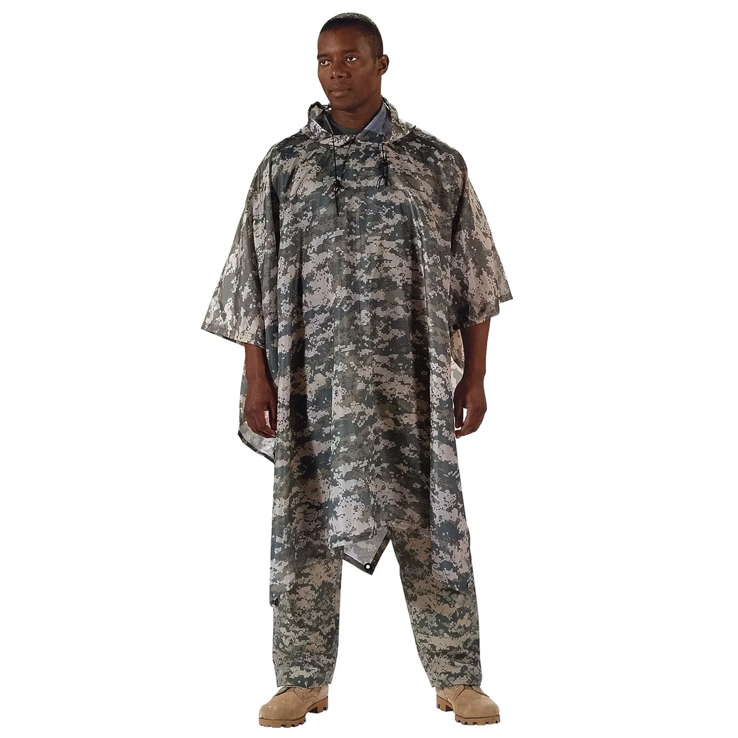 Rothco GI Type Military Rip Stop Ponchos ACU Digital Camo (4658)