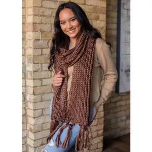 S-155 Long Scarf w/ Fringe