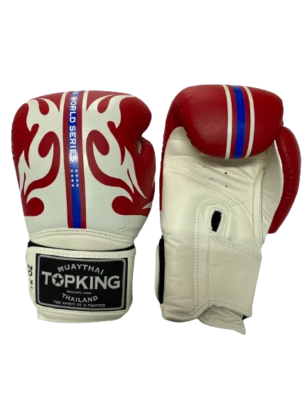 Top King Boxing Gloves TKBGWS World Series RED NO AIR