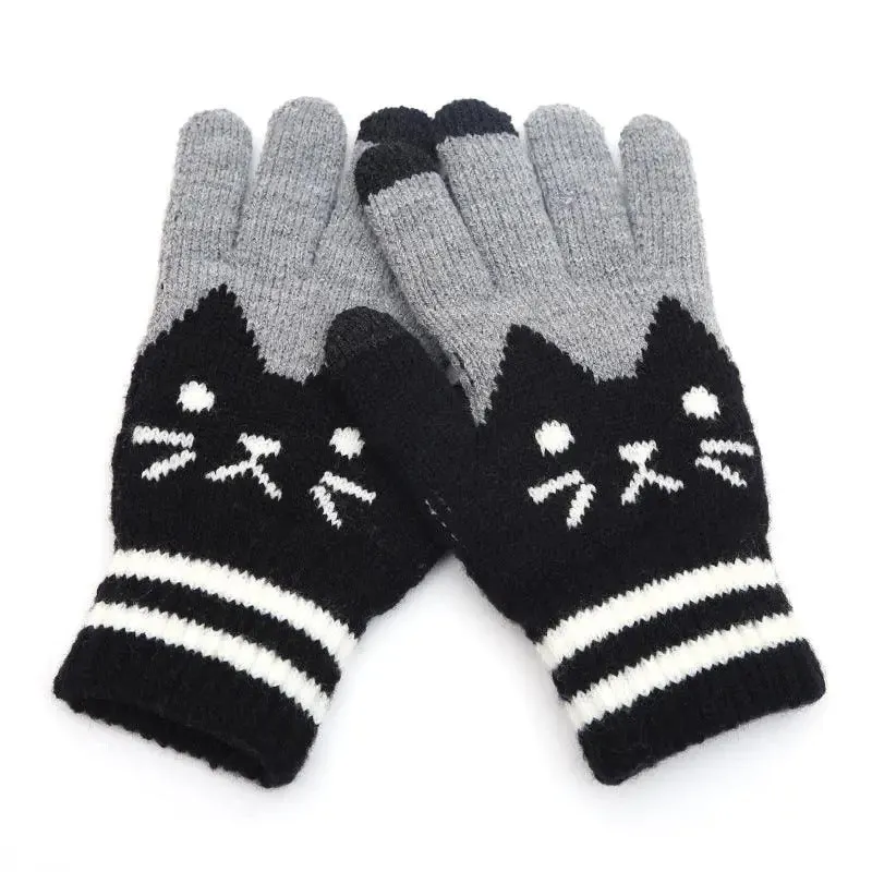 Touch screen Knit Gloves