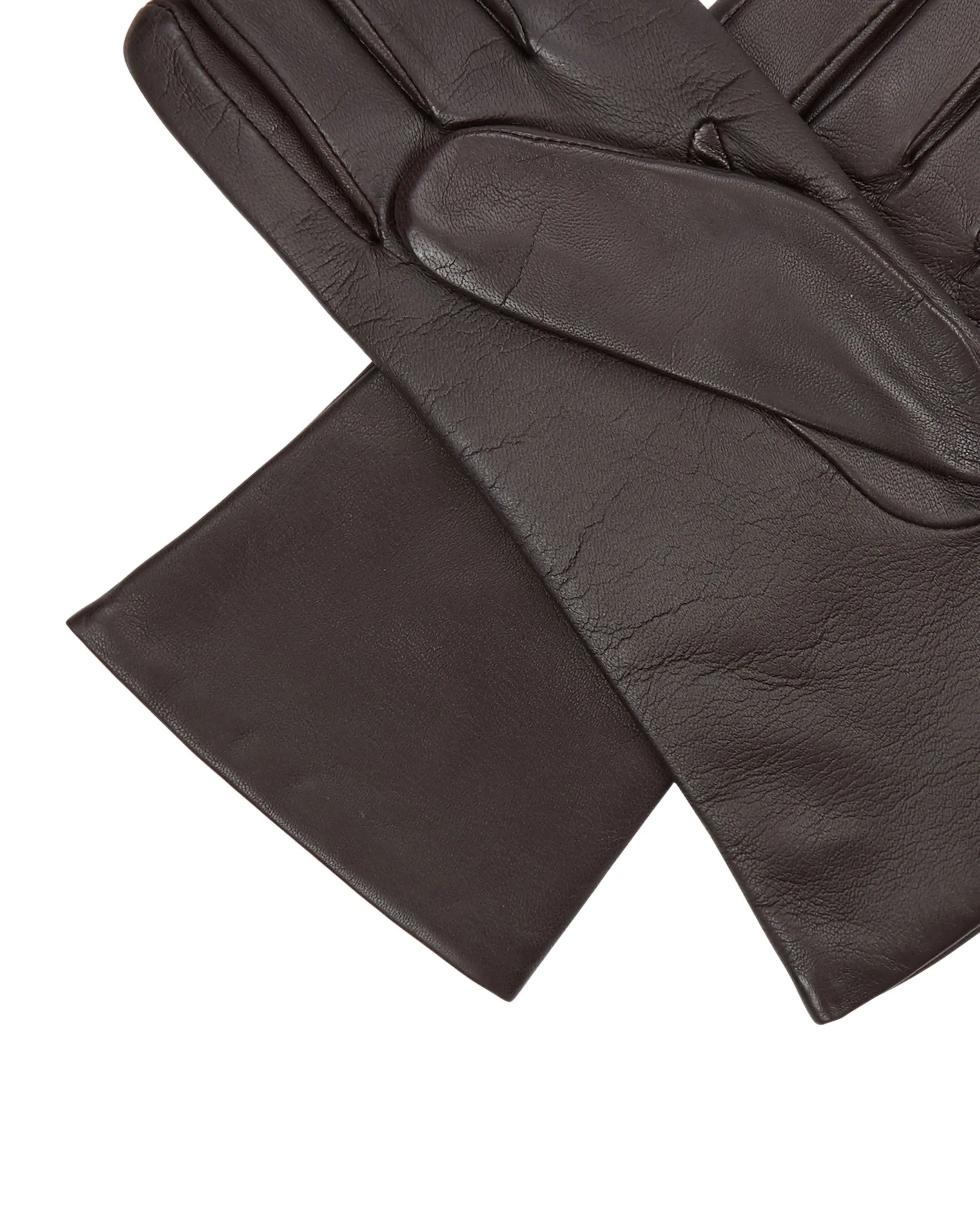 Women's Leather Short Gloves Mocha Brown