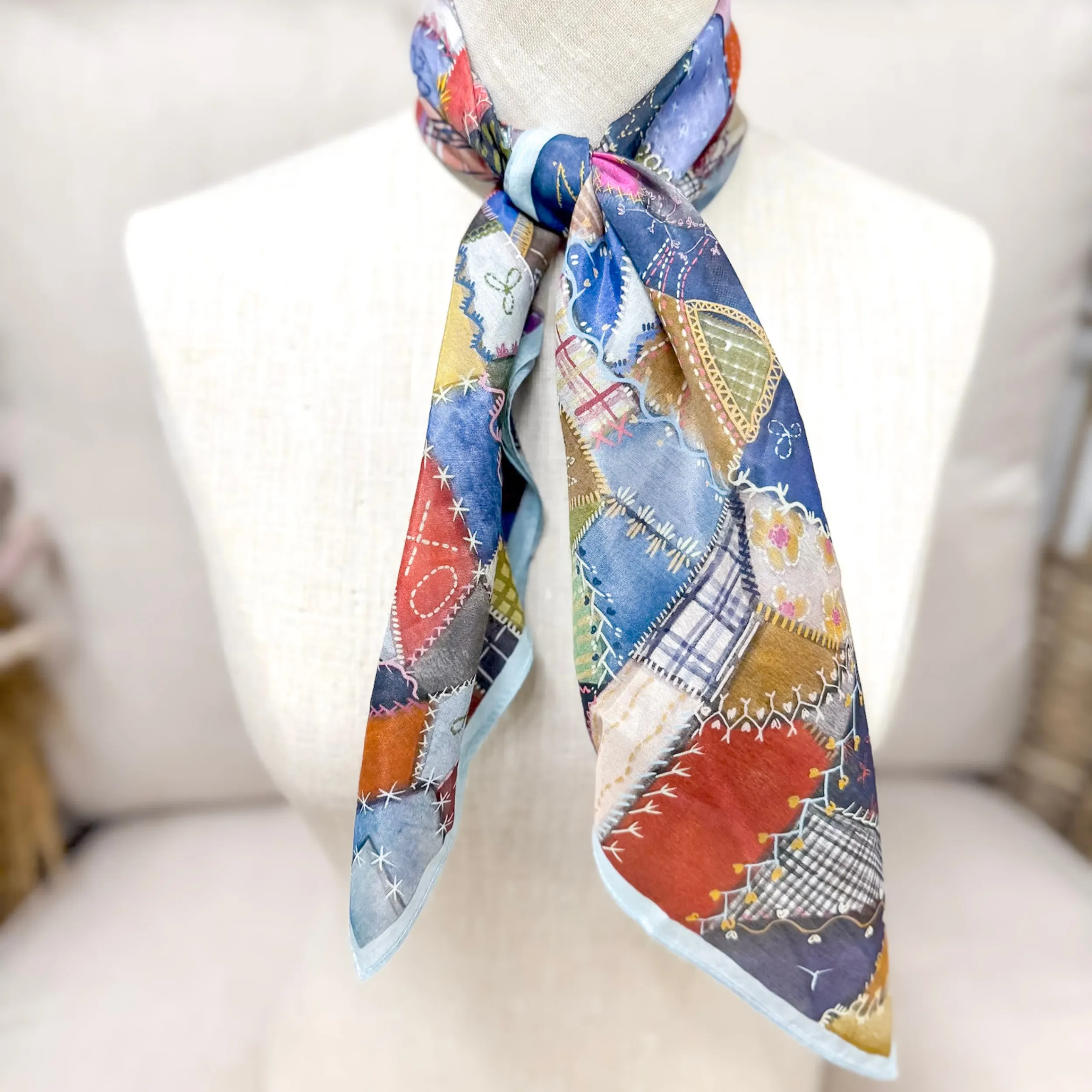 XOXO Art & Co | Crazy Quilt Shorty Wild Rag